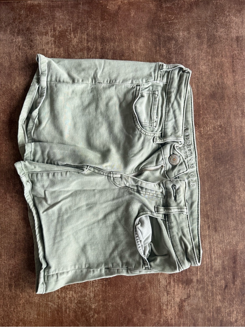 American Eagle Outfitters Sage Green Denim Jean Shorts